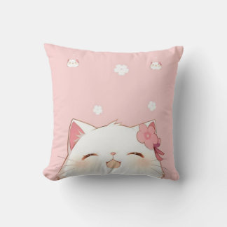 Cute Kittie Blanket Cushion
