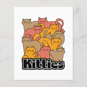 Cute Kitties Design - Adorable Cat Art Flyer