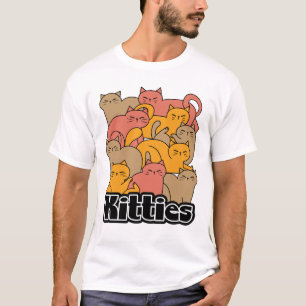 Cute Kitties Design - Adorable Cat Art T-Shirt