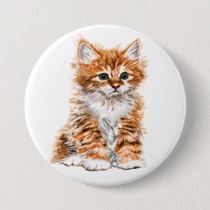 Cute Kitty 7.5 Cm Round Badge