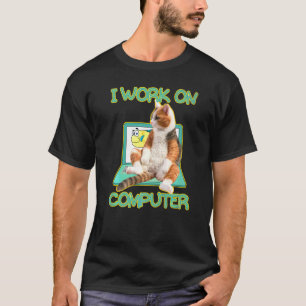 Cute Kitty And Computer Science Kitten Pet T-Shirt
