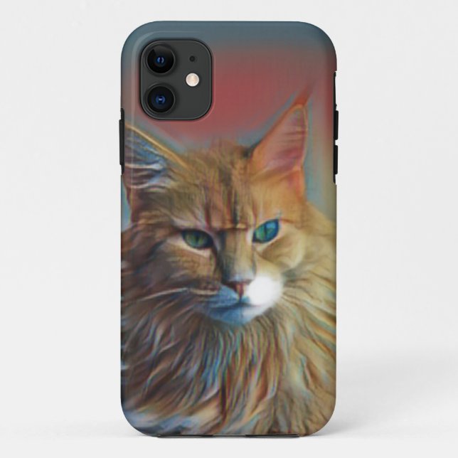 Cute Kitty Artwork Case-Mate iPhone Case (Back)
