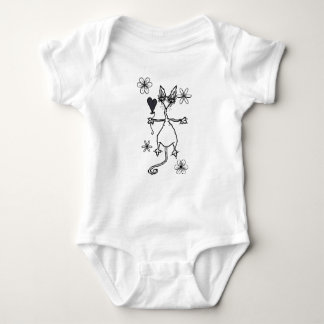 cute kitty  baby bodysuit