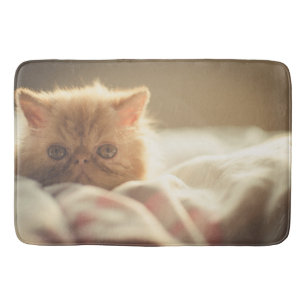 Cute kitty bath mat