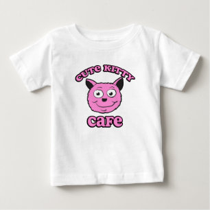 Cute Kitty Cafe Baby T-Shirt