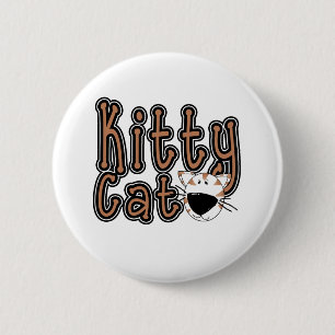 Cute Kitty Cat 6 Cm Round Badge