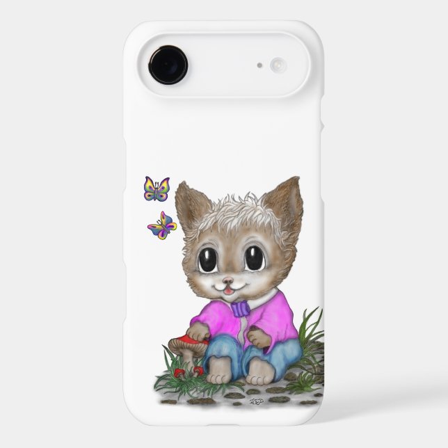 Cute Kitty Cat and Butterfly (Back)
