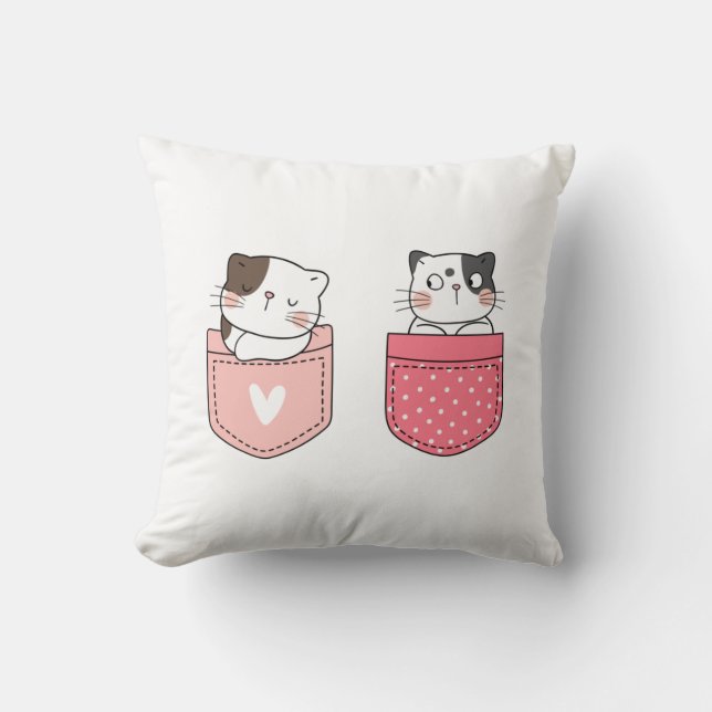 Cute Kitty Cat Cushion (Front)