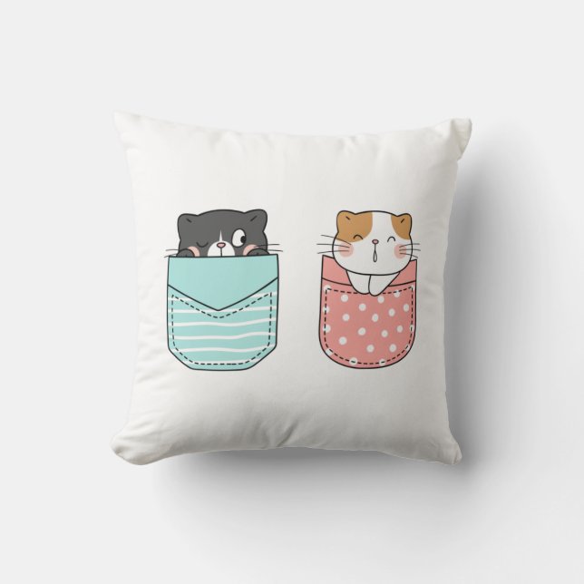 Cute Kitty Cat Cushion (Front)