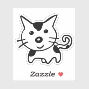 CUTE KITTY CAT Custom Stickers