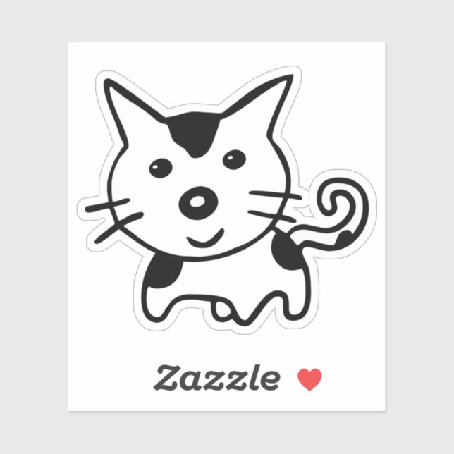 CUTE KITTY CAT Custom Stickers (Sheet)