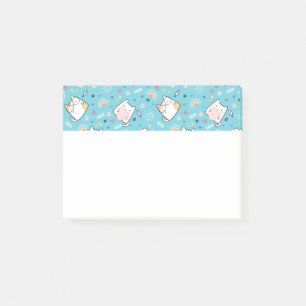 Cute Kitty Cat Pattern Whimsical Post-it Notes