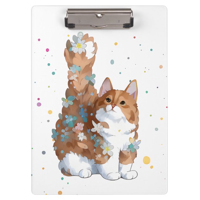 Cute Kitty Cat Pet Animal  Clipboard (Front)