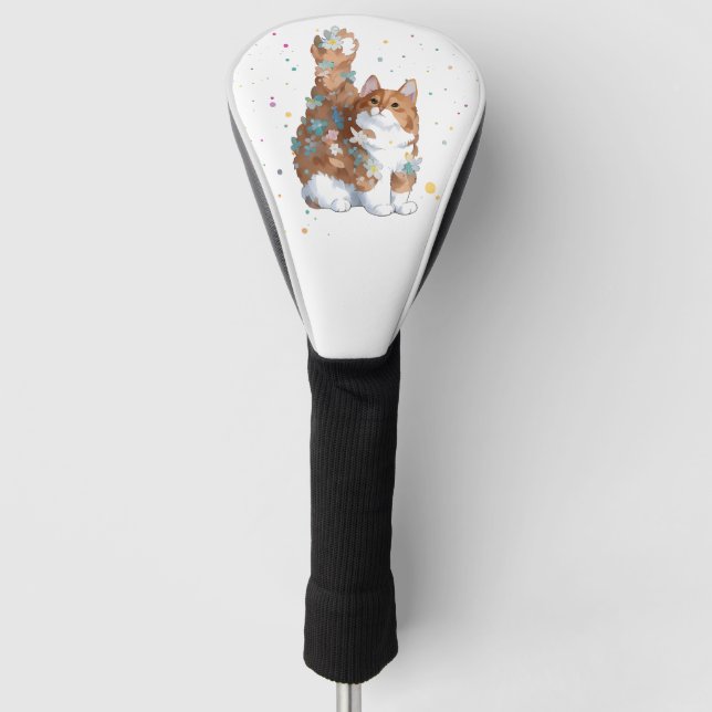 Cute Kitty Cat Pet Animal  Golf Head Cover (Front)