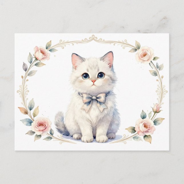 cute kitty cat postcard (Front)