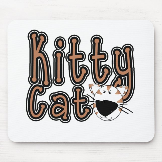Cute Kitty Cat Tshirts and Gifts Mouse Pad (Front)