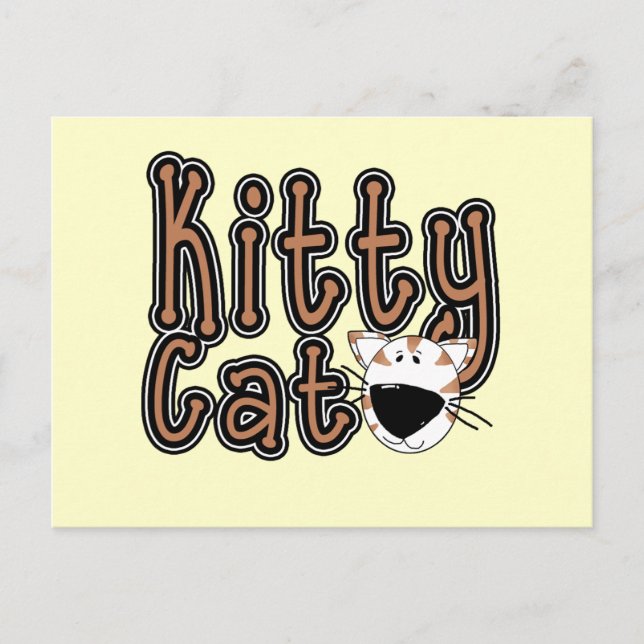Cute Kitty Cat Tshirts and Gifts Postcard (Front)