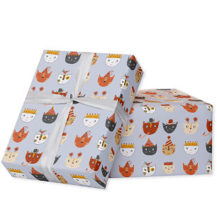 Cute Kitty Cat Wrapping Paper