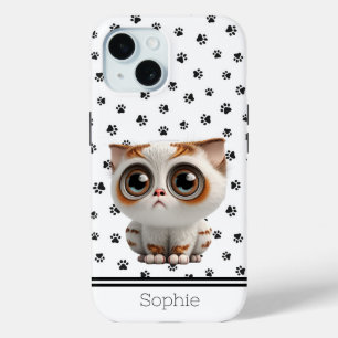 Cute Kitty Custom iPhone 15 Case