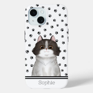 Cute Kitty Custom iPhone 15 Case