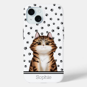 Cute Kitty Custom iPhone 15 Case