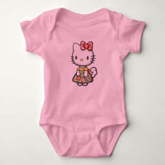 Cute kitty design  baby bodysuit