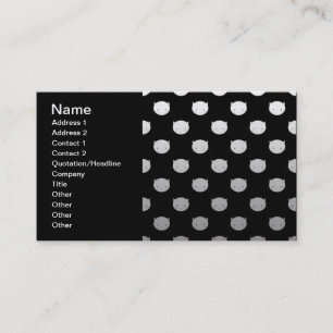 Cute Kitty Faces in Black White Grey Business Card