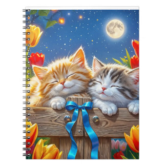 Cute kitty friends notebook