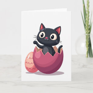 Cute Kitty Hatching Day Card