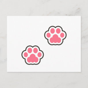 Cute Kitty Illustration Postcard
