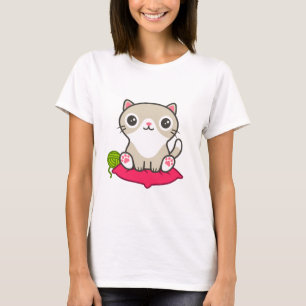 Cute Kitty Illustration T-Shirt
