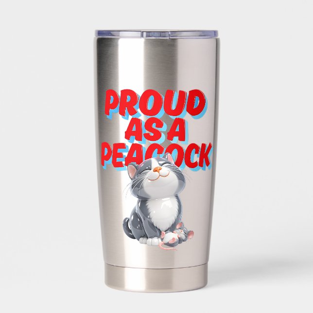 Cute Kitty Insulated Tumbler (Back)