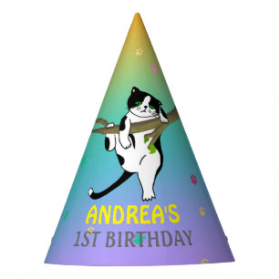 Cute Kitty Kids' Birthday Party Hat