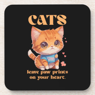 cute kitty love coaster