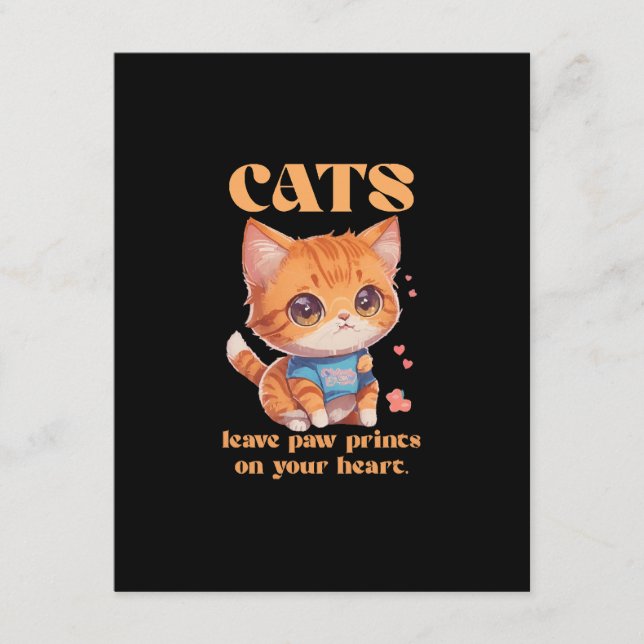 cute kitty love enclosure card (Front)