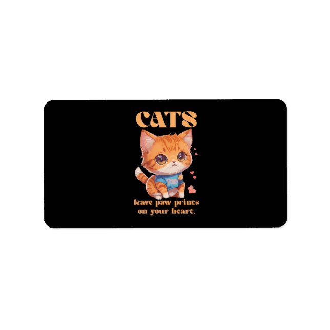 cute kitty love label (Front)