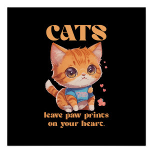 cute kitty love poster