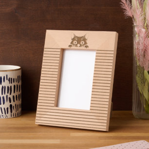 Cute Kitty Minimalistic Design - CAT 1 Etched Frames