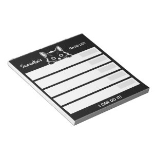 Cute Kitty Minimalistic Design - CAT 1b Notepad