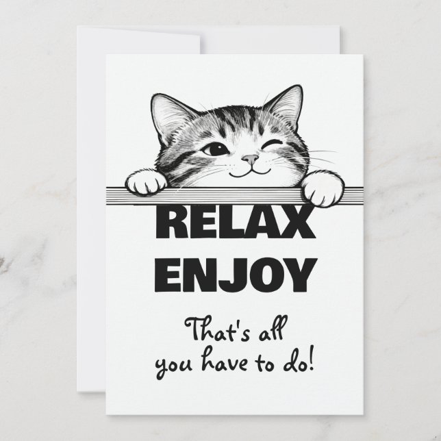 Cute Kitty Minimalistic Design - CAT 2 (Front)