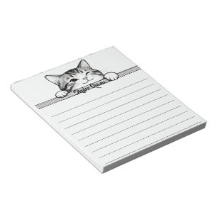 Cute Kitty Minimalistic Design - CAT 2 Notepad