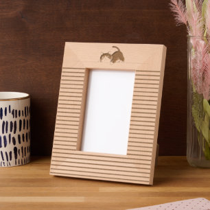 Cute Kitty Minimalistic Design - CAT 6 Etched Frames