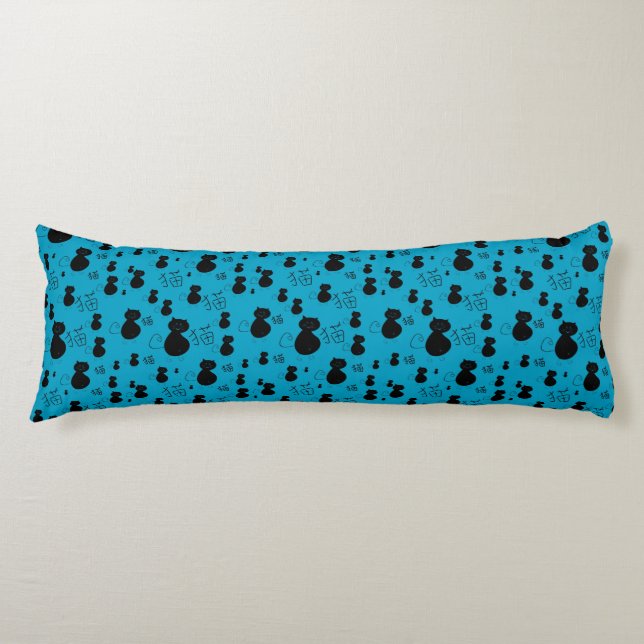 Cute kitty pattern body cushion (Front)