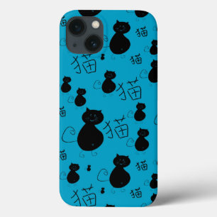 Cute kitty pattern iPhone 13 case