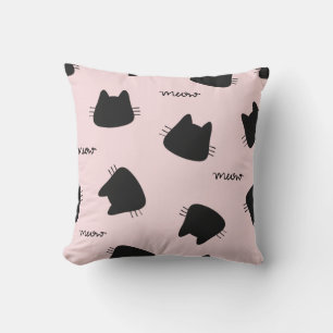 cute kitty pattern cushion