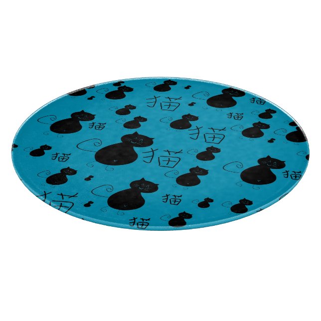 Cute kitty pattern cutting board (Corner)