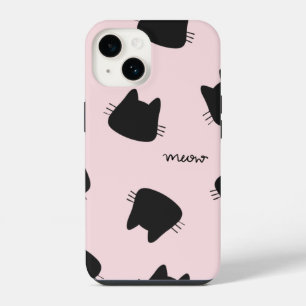 cute kitty pattern iPhone 14 case
