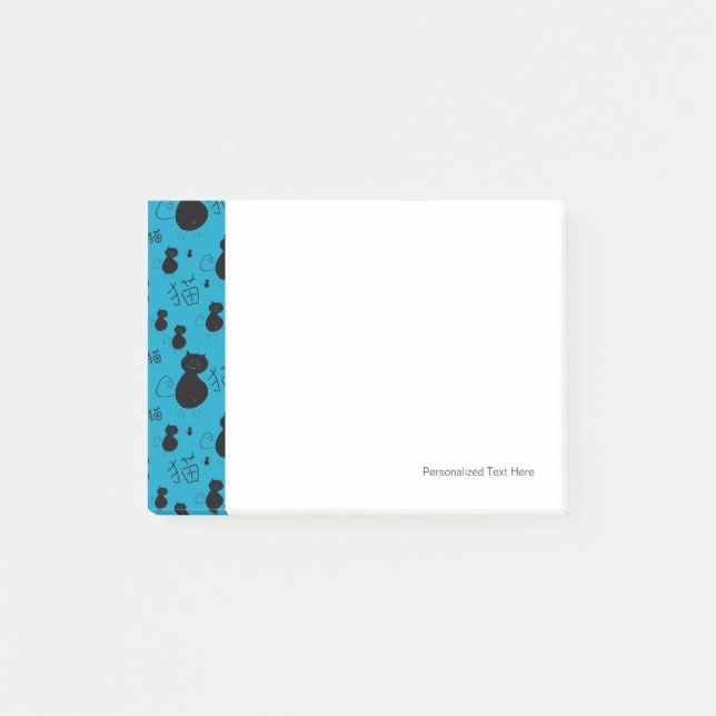 Cute kitty pattern post-it notes (Front)