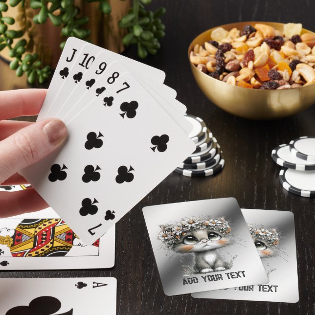 Cute Kitty Playing Cards (In Situ)