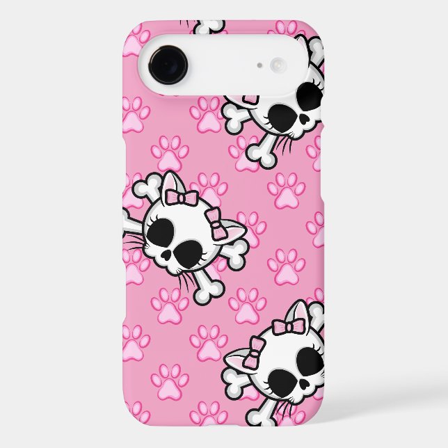 Cute Kitty Skull Case-Mate iPhone Case (Back)